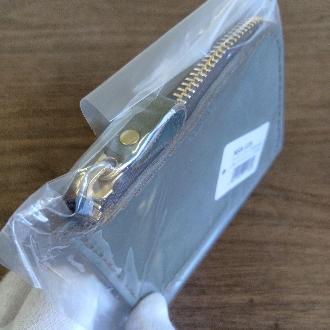 ヘルツ　L字ファスナーミニ財布【アイビーグレイ特別仕様】