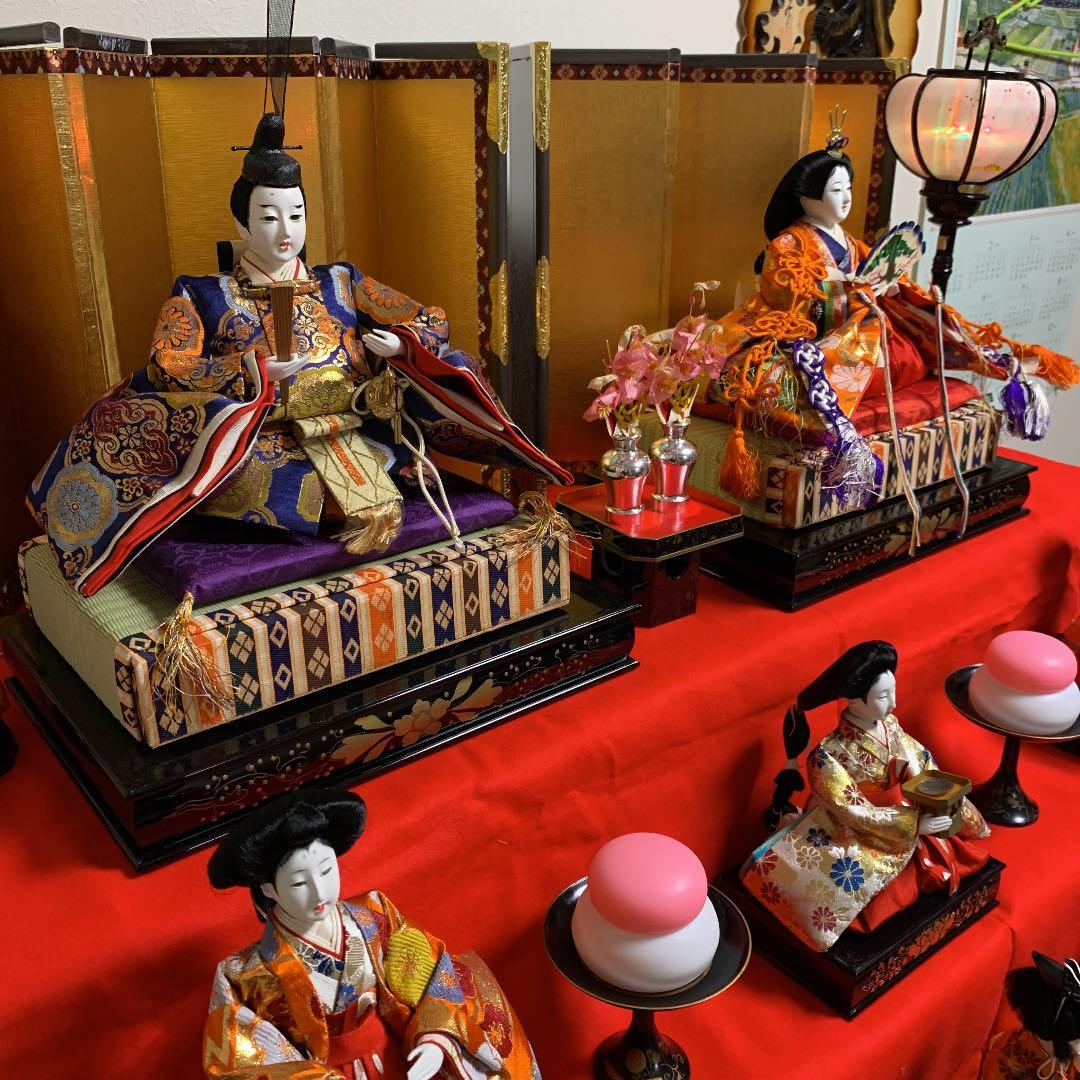 ひな祭り　雛壇 7段飾り　弥生宝月作　ほぼ美品
