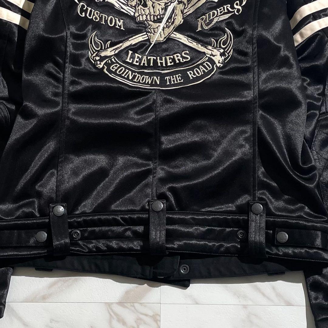 希少✨ VANSON ライダース スカルボーン 刺繍 スカル 髑髏 50周年