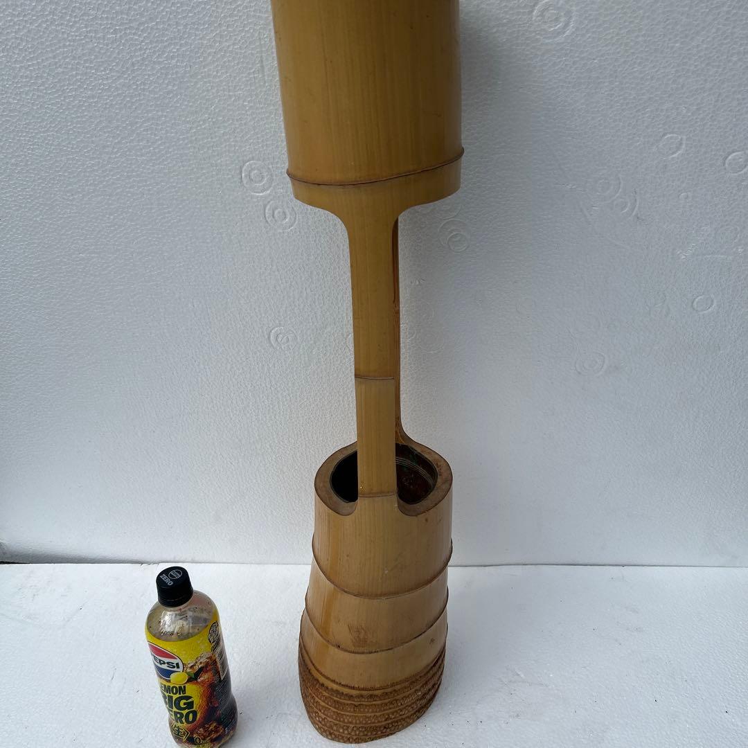 竹製円筒形装飾品 約70センチ