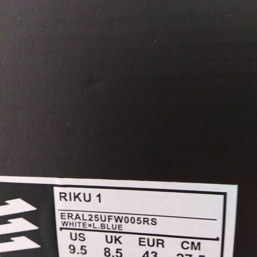 EGOZARU　エゴザル　RIKU1　瀬川琉久　ホワイト✕ブルー　新品　27.5