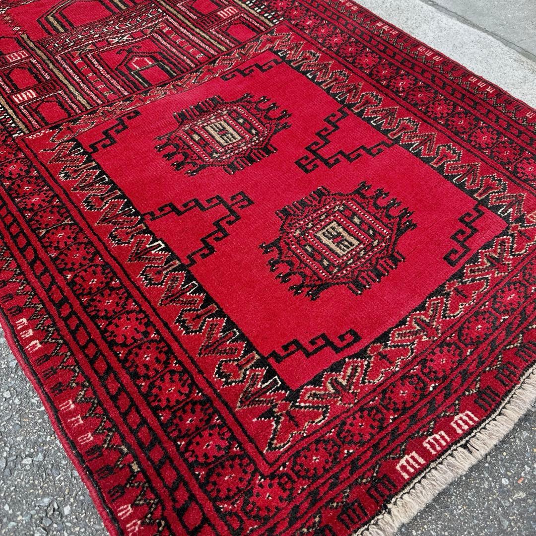 トライバルラグ手織り絨毯ヴィンテージ ラグ