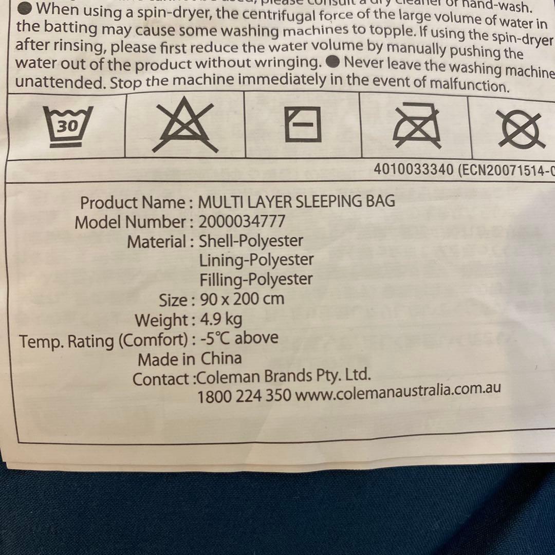 コールマン(Coleman) 寝袋 マルチレイヤースリーピングバッグ