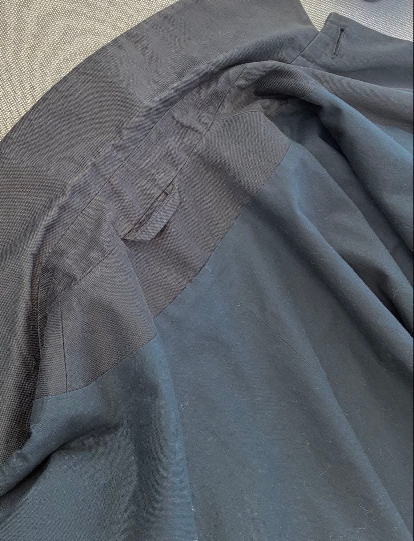 希少一枚袖/メゾンマルジェラ14/ステンカラーコート/黒/50/ハーフコート