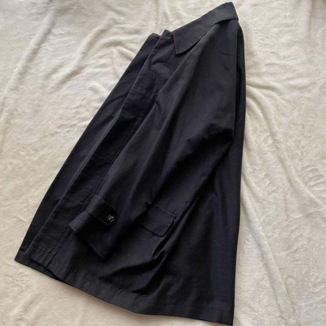 希少一枚袖/メゾンマルジェラ14/ステンカラーコート/黒/50/ハーフコート