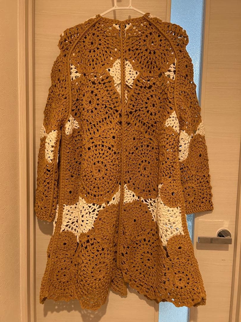 ZARA クロシェ編み　ニットコート