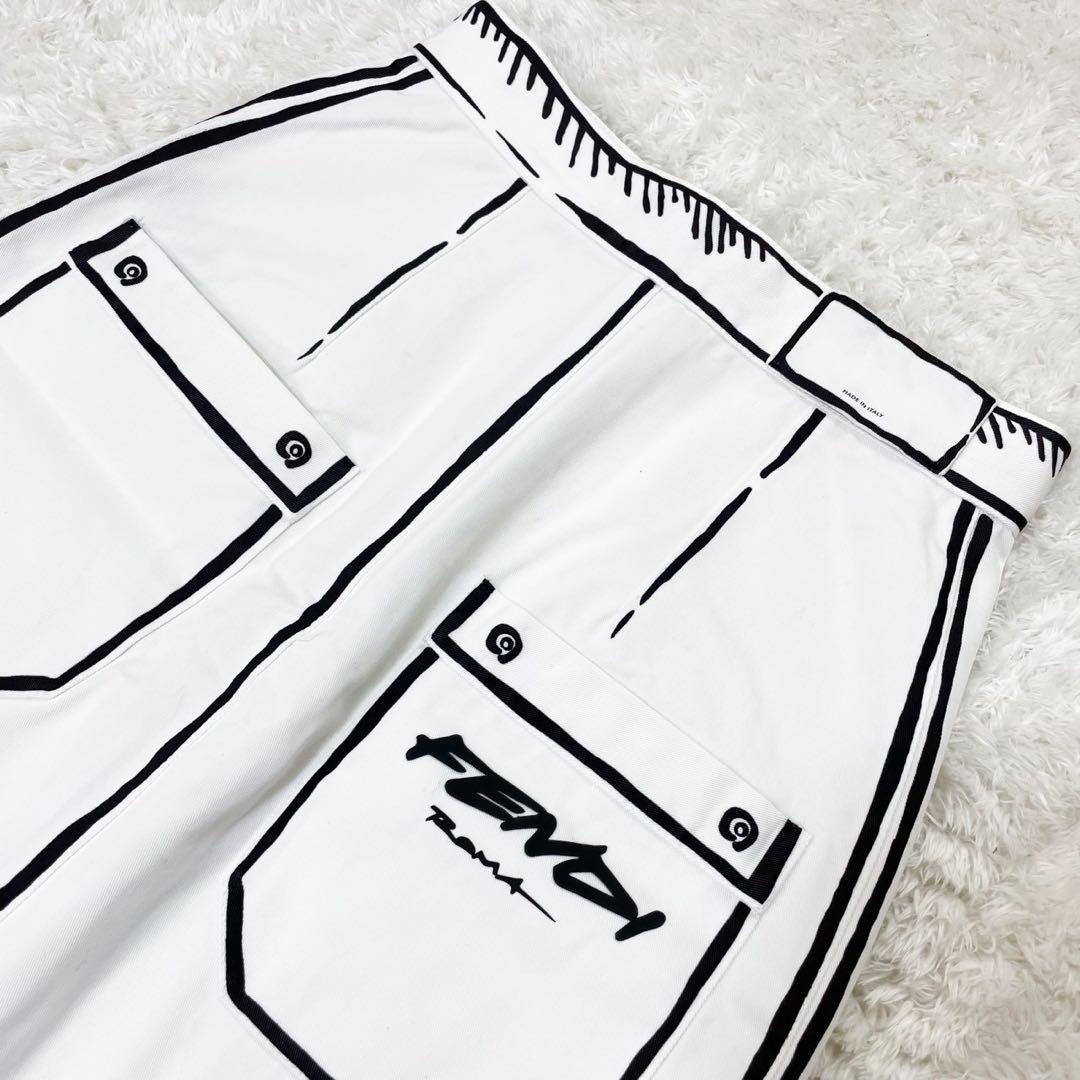 極美品 入手困難 フェンディ ジョシュア・ヴィーダス コラボ スカート 36 S