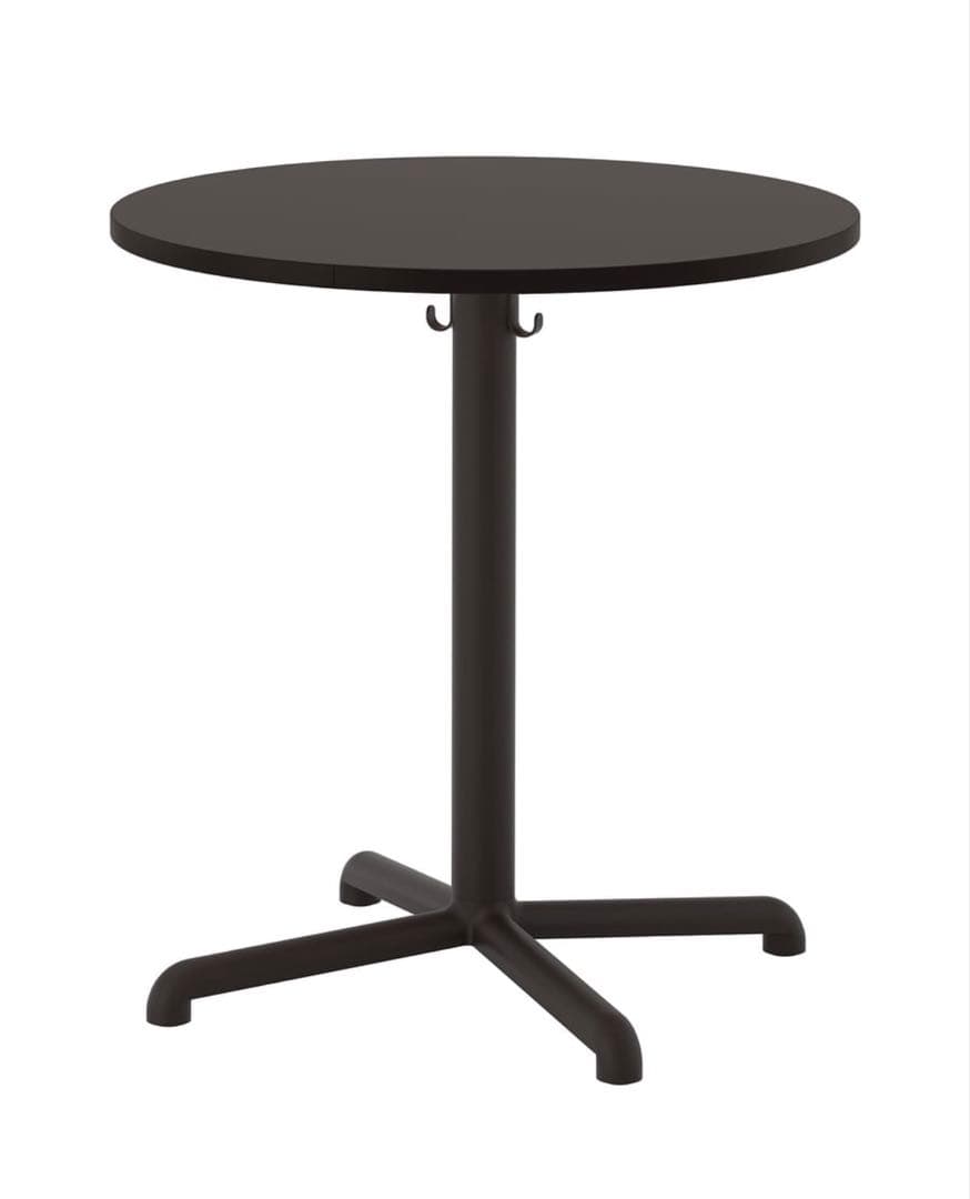 黒い円形カウンターテーブル 70cm