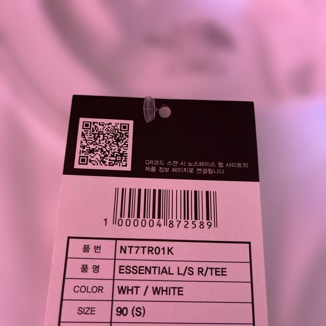 新品未使用　韓国正規 ノースフェイス　ESSENTIAL TEE ホワイト　S