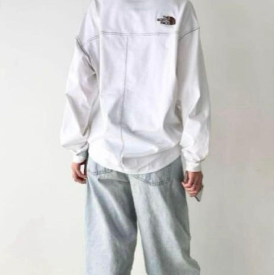 新品未使用　韓国正規 ノースフェイス　ESSENTIAL TEE ホワイト　S