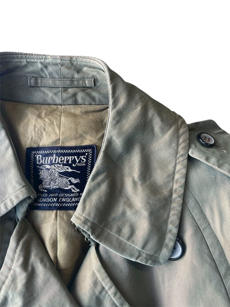 7*5様 Burberry's バーバリー　一枚袖トレンチコート 玉虫色　60s