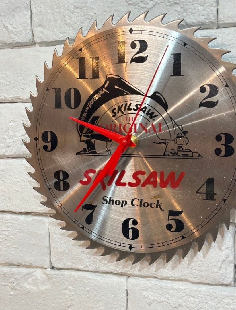【東京都内23区配送無料】ビンテージ SKILSAW アメリカ 壁掛け時計 輸入