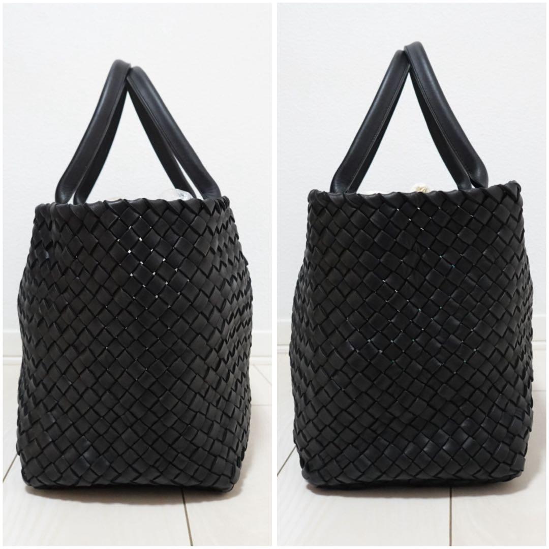 ボッテガヴェネタ　カバ　MM トートバッグ　ビジネスバッグ　黒　イントレチャート