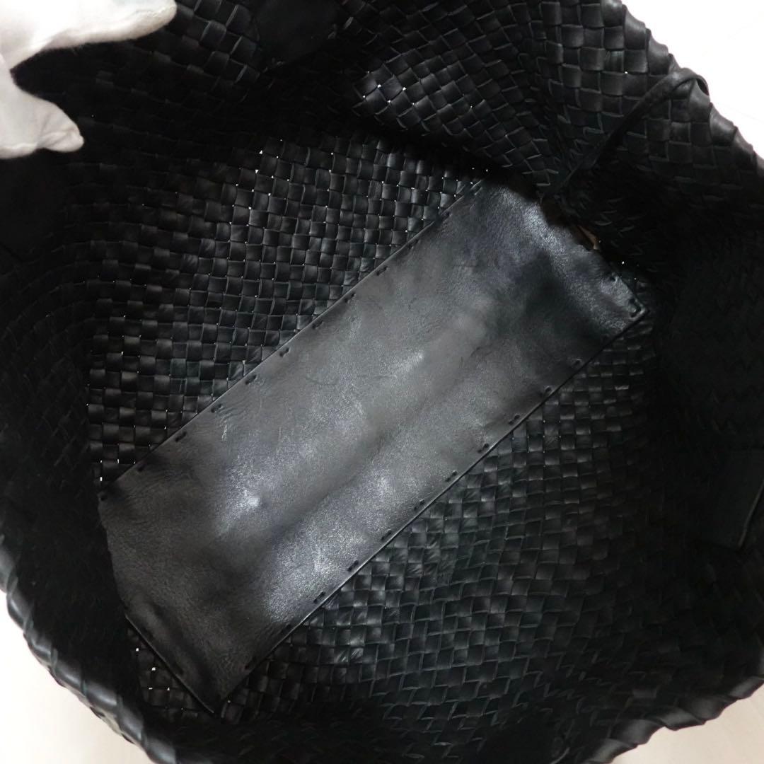 ボッテガヴェネタ　カバ　MM トートバッグ　ビジネスバッグ　黒　イントレチャート