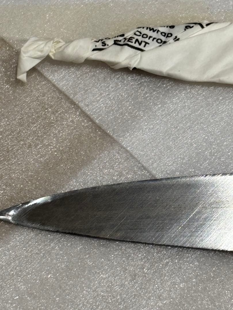 堺一次　和包丁 刃渡り21cm 水牛角柄 日本製 刃こぼれあり 中古