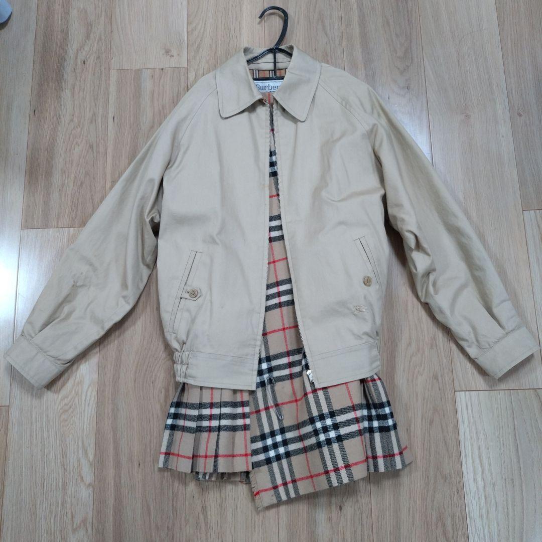 BURBERRYS ベージュジャケット チェックスカートセット