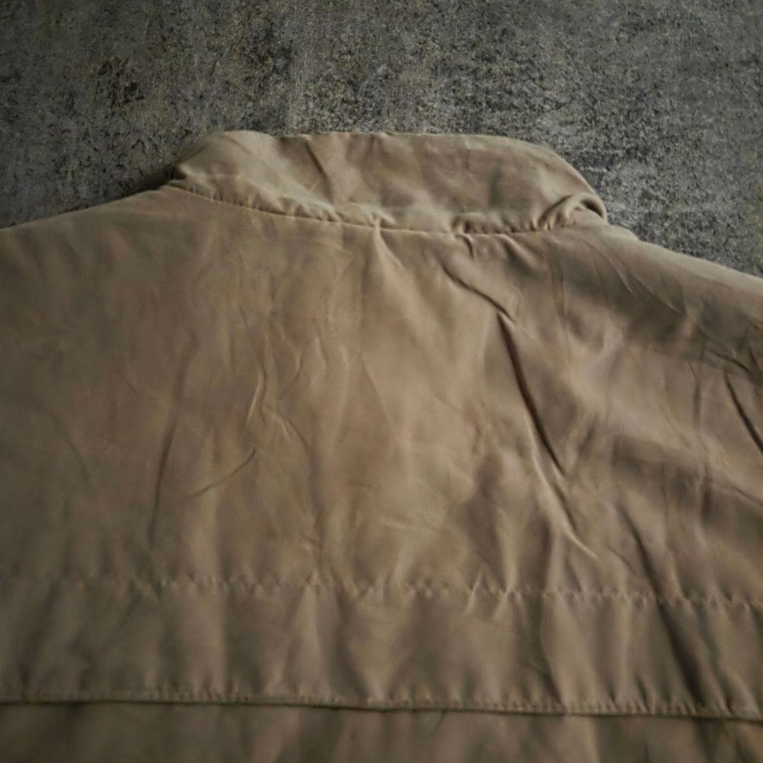 名品90sセントジョンズベイ ボンバージャケット ピーチスキンコヨーテ短丈身幅広