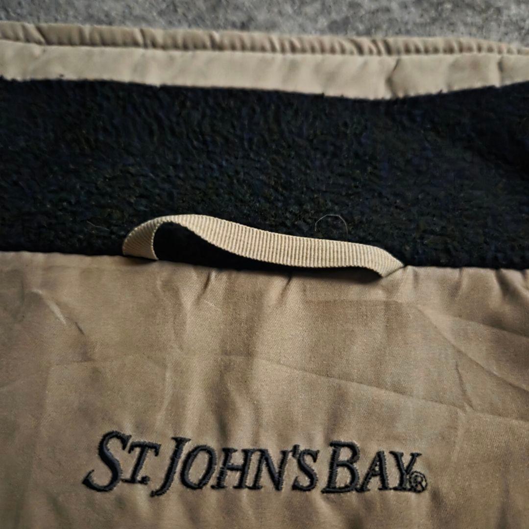 名品90sセントジョンズベイ ボンバージャケット ピーチスキンコヨーテ短丈身幅広