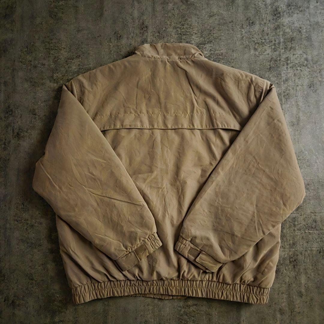 名品90sセントジョンズベイ ボンバージャケット ピーチスキンコヨーテ短丈身幅広