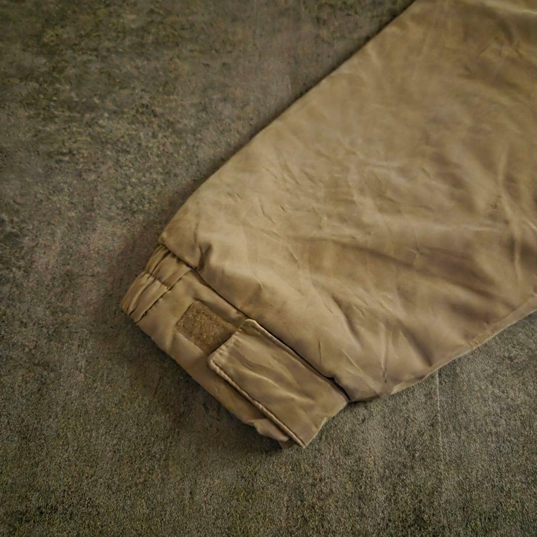 名品90sセントジョンズベイ ボンバージャケット ピーチスキンコヨーテ短丈身幅広