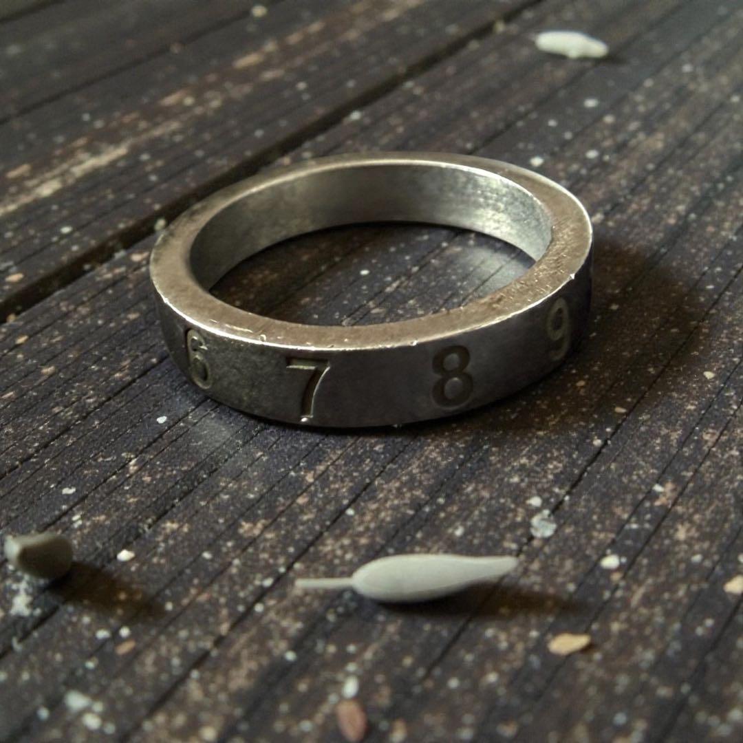 Maison Margiela シルバーリング Sサイズ　ナンバリング