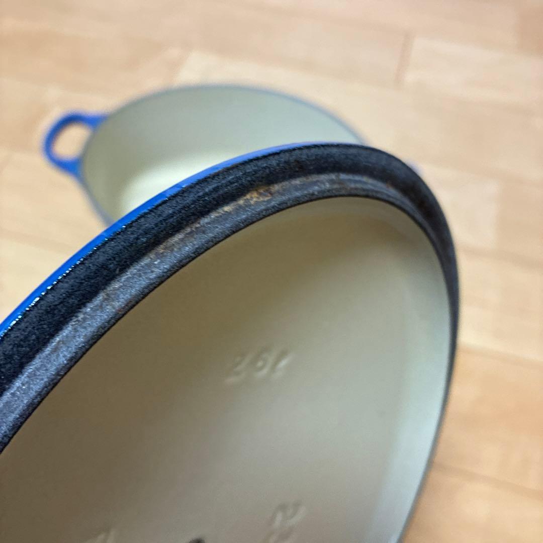 ル・クルーゼ　ココットオーバル　鍋　ブルー　23