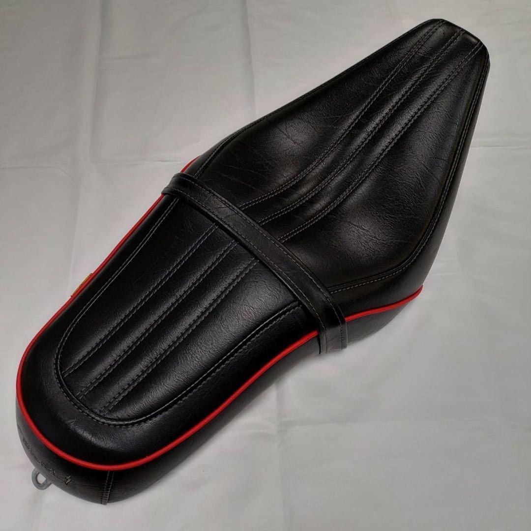 MotolorddD ホンダレブル250カスタムシートブラック×レッドパイピング