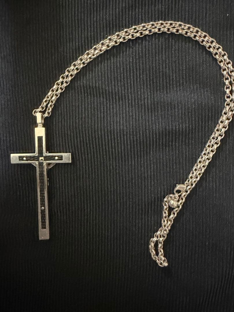 ロザリオ　シルバー　ネックレス　十字架　スカル イサムカタヤマ　バックラッシュ
