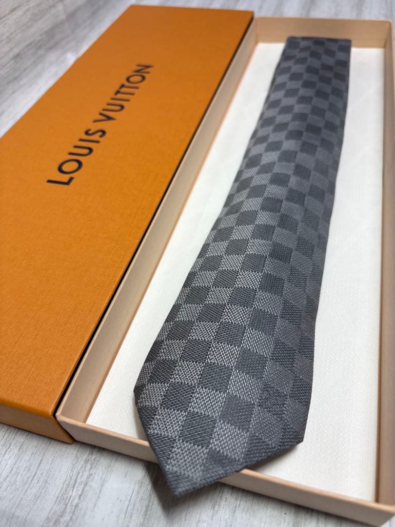 限定値下】極美品 LOUIS VUITTON ルイヴィトン ネクタイ ダミエ 8
