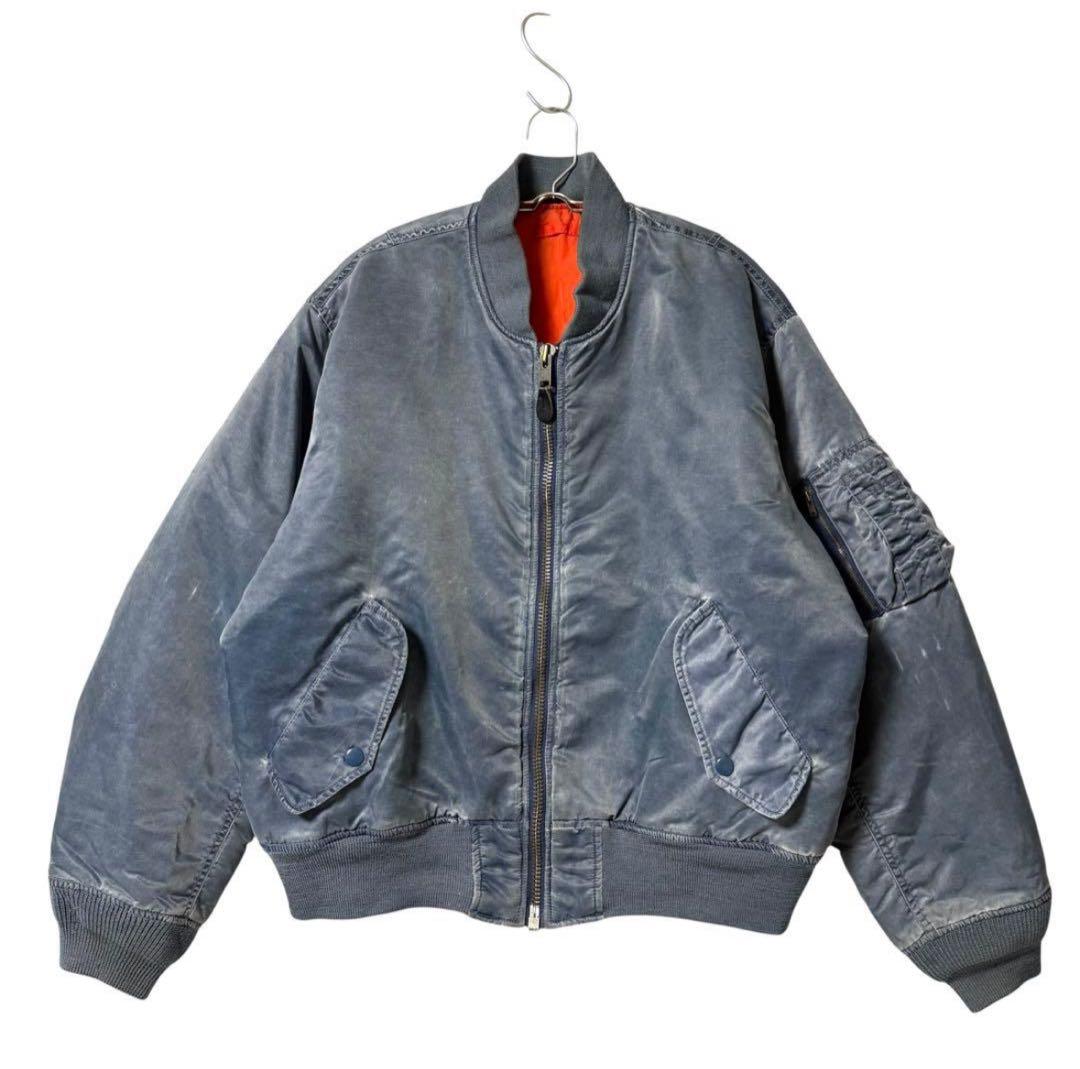 80s OLD UNIQLO MA-1 フライトジャケット ユニクロ 緑タグ