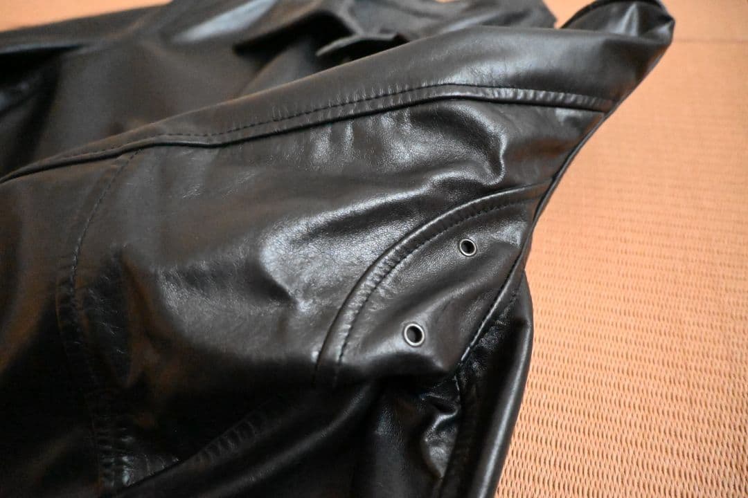 レザージャケット　カウハイド　ブレーキマンコート　カーコート　Mサイズ