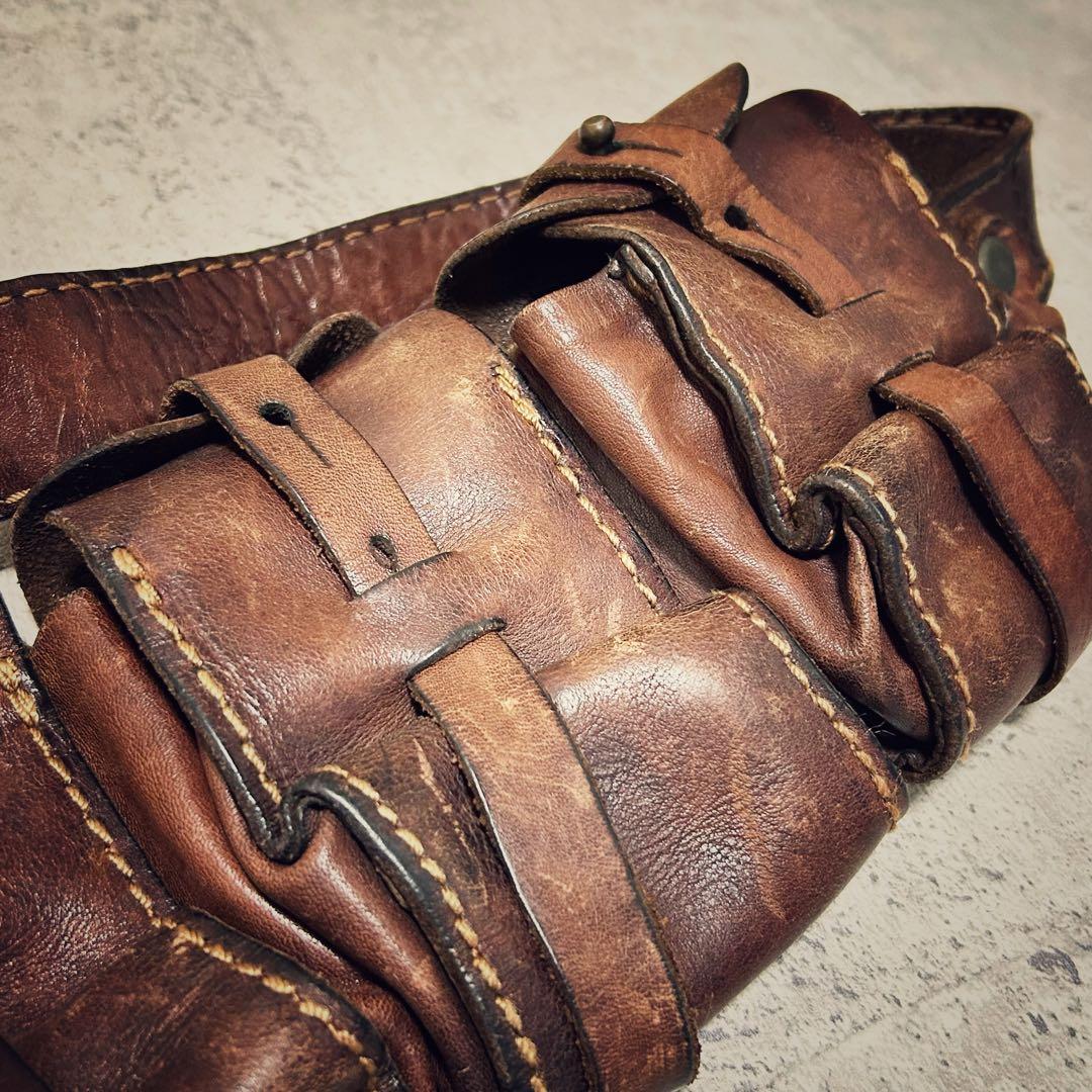 vintage 1914〜1919年 大戦 5連 カオスポーチ バンダリア