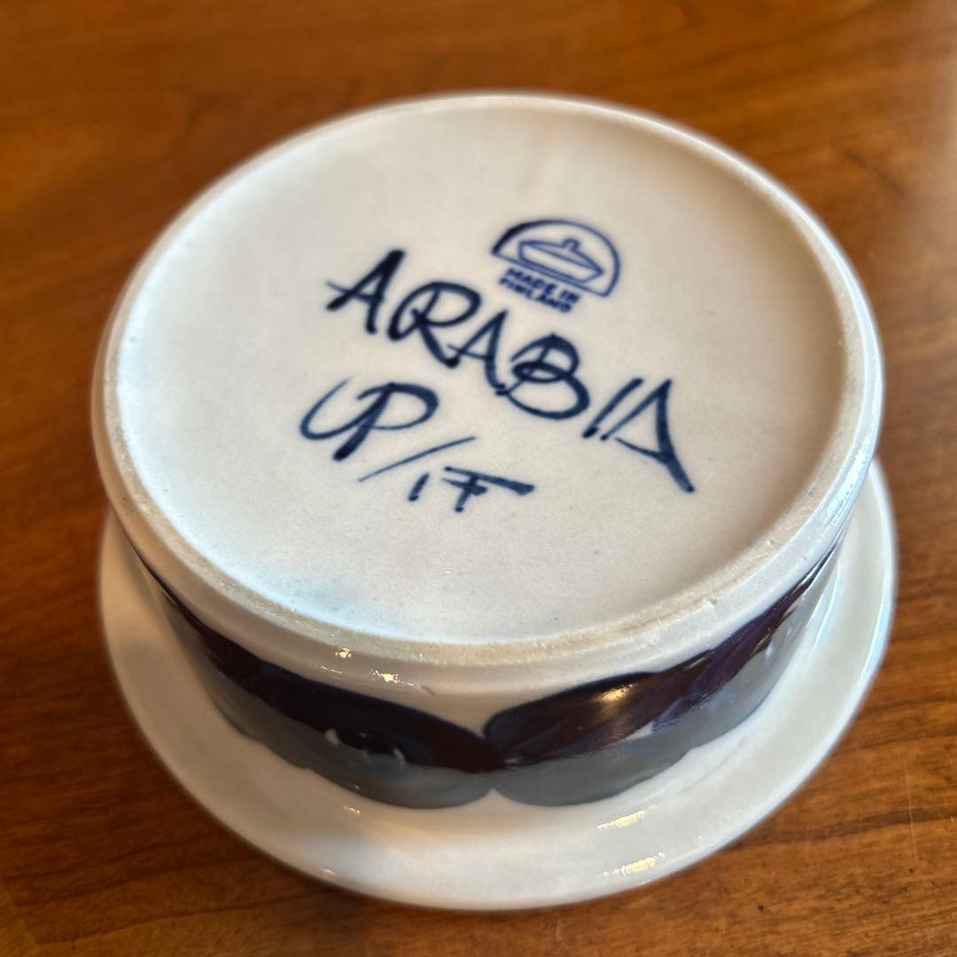145◆ Arabia Anemoneアラビア　アネモネ　サラダボール2枚セット