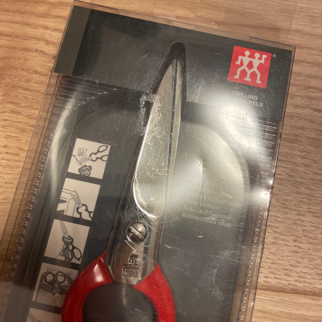 ツヴィリングヘンケルス キッチンばさみ赤