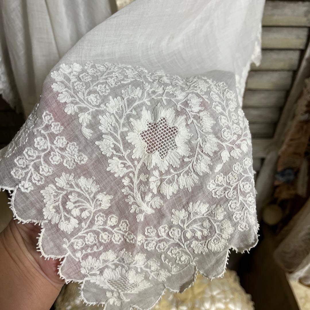 アンティーク　レースストール　フランス