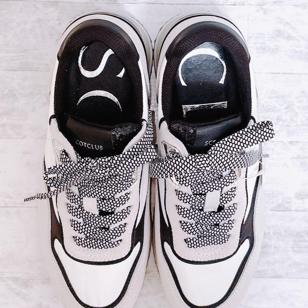 新品✨SCOTCLUB 厚底 ウェッジソール スニーカー ダッドスニーカー 37