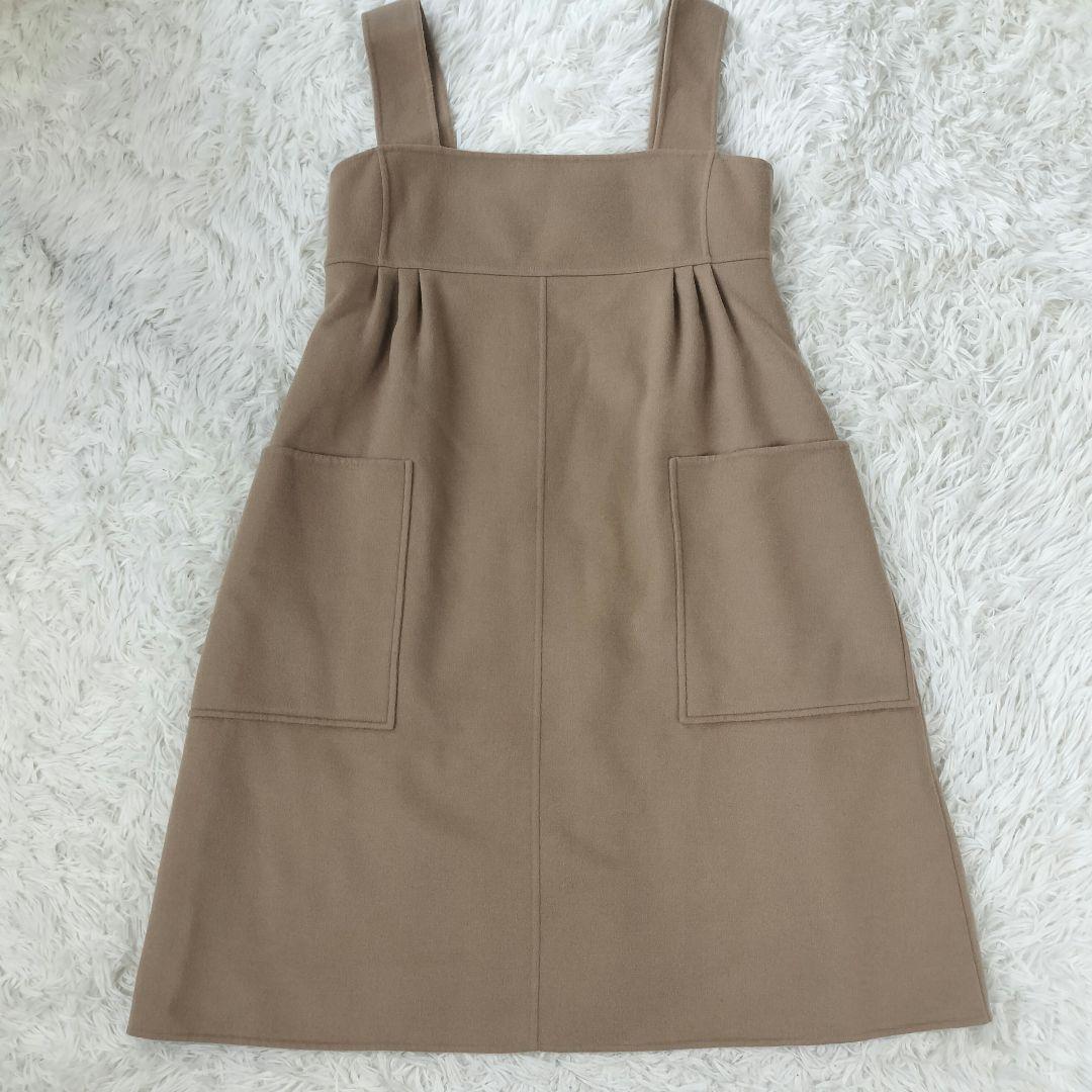 FOXEY フォクシー 上品カシミヤジャンパースカート 40 裏地レース