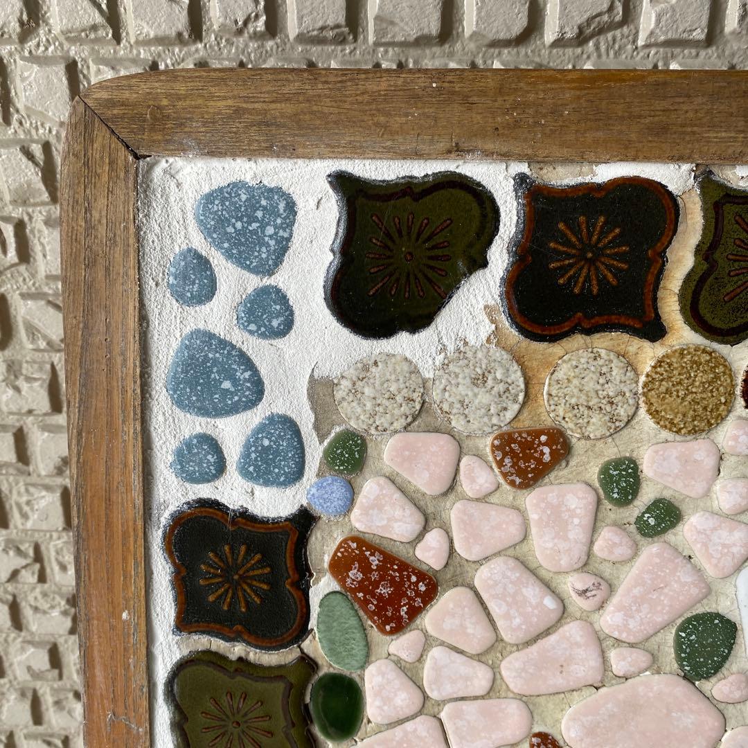 ストーブ台　薪ストーブ　タイル張り　古民家　昭和レトロ　b3