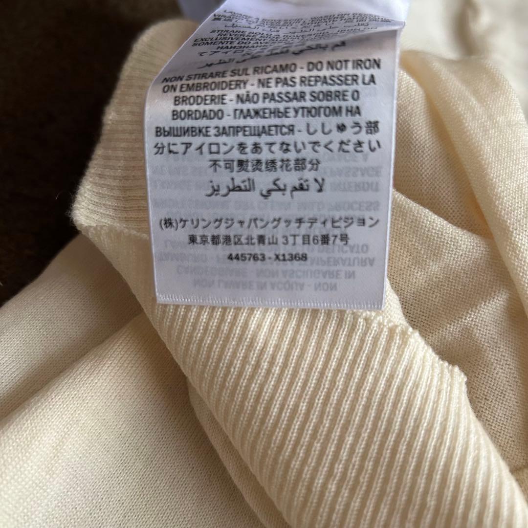 美品/現行✨GUCCI 花刺繍 タートルネック ニット XS イタリア製