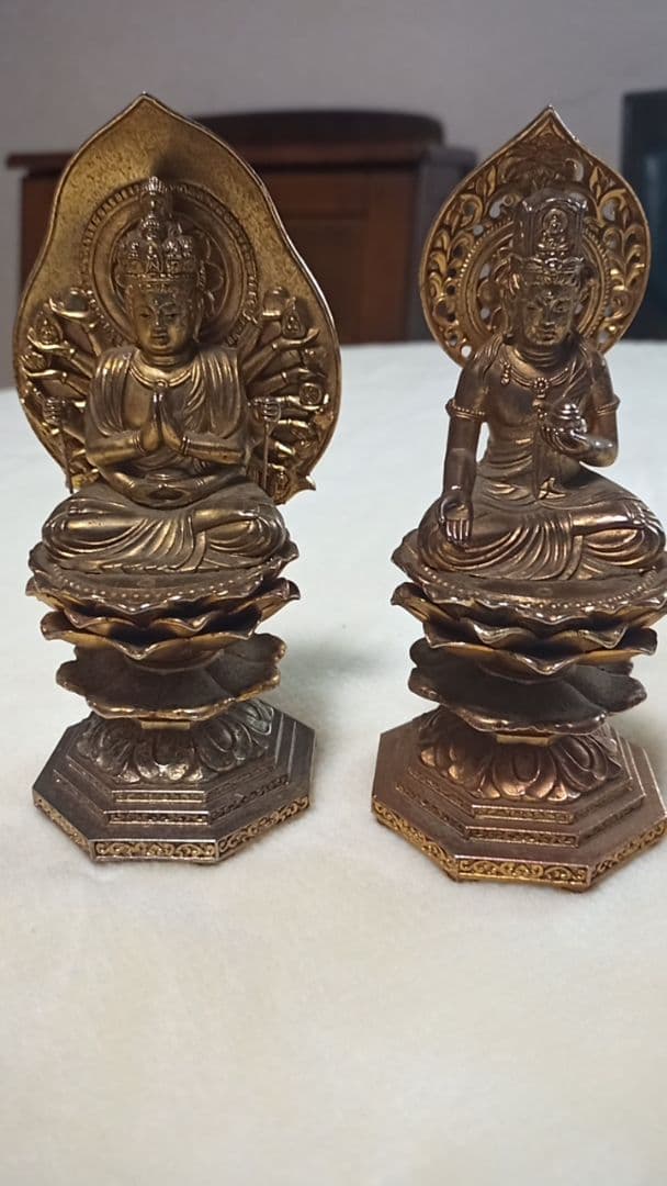 千手観音菩薩像 虚空蔵菩薩 仏像 ２体