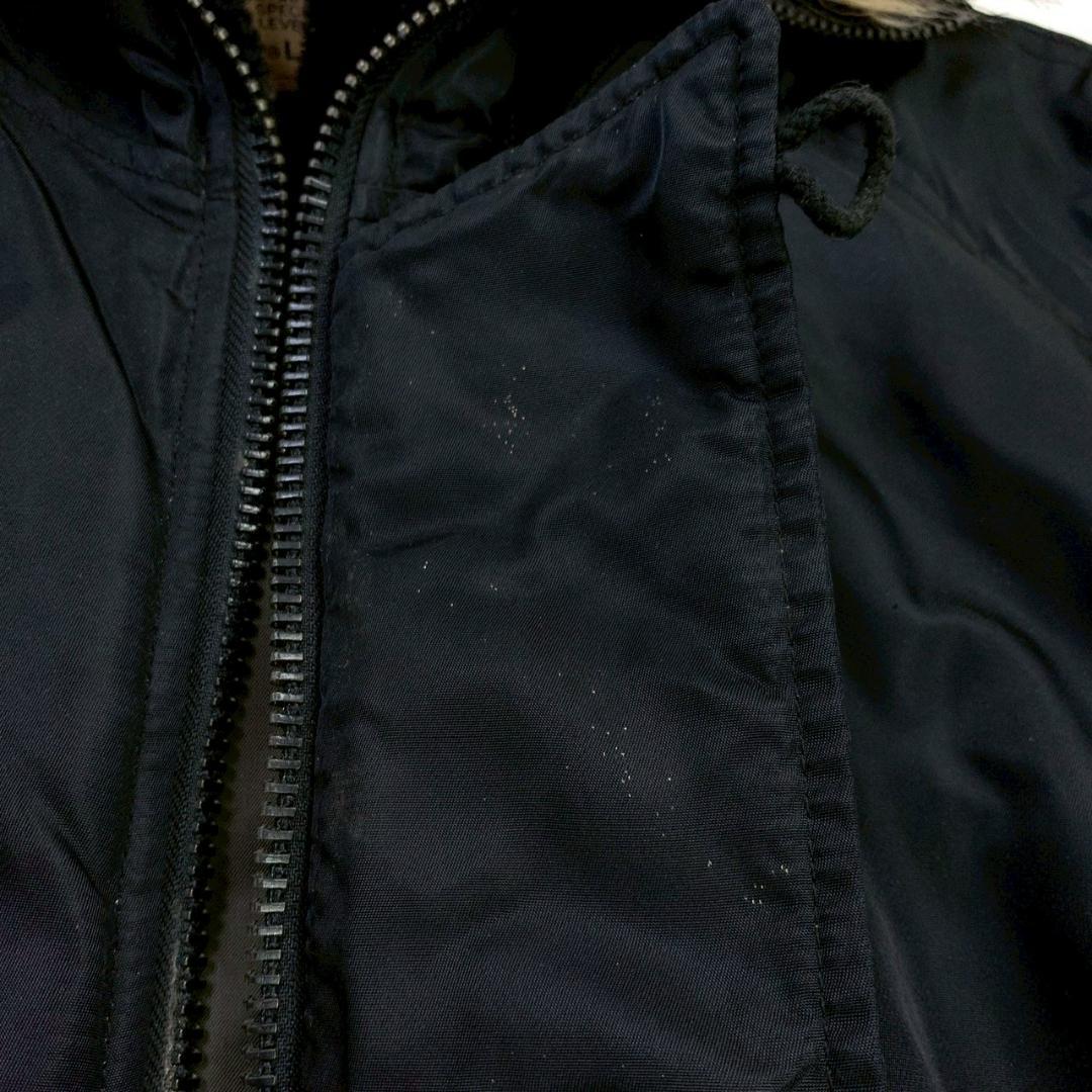 希少バックロゴ★AVIREX N-2B フライトジャケット 黒 L　D531