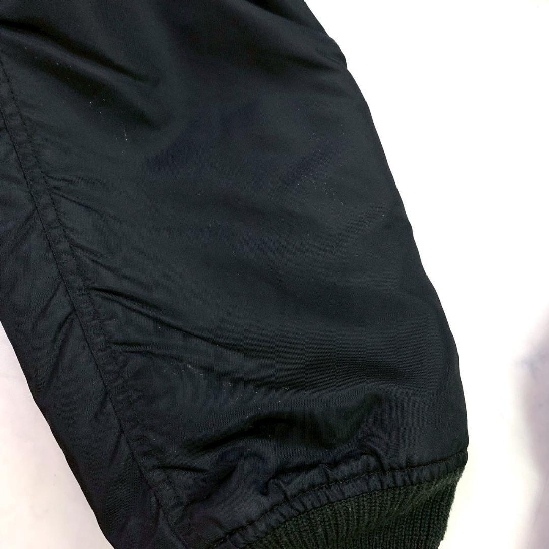 希少バックロゴ★AVIREX N-2B フライトジャケット 黒 L　D531