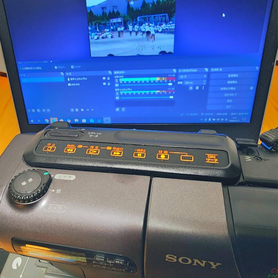 【動作確認済】SONY 高画質 Hi8 ビデオカメラ CCD-TR3 説明書 付