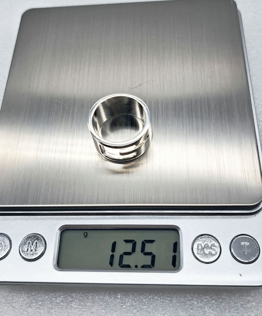 GUCCI ブランデッドGワイドリング 19号