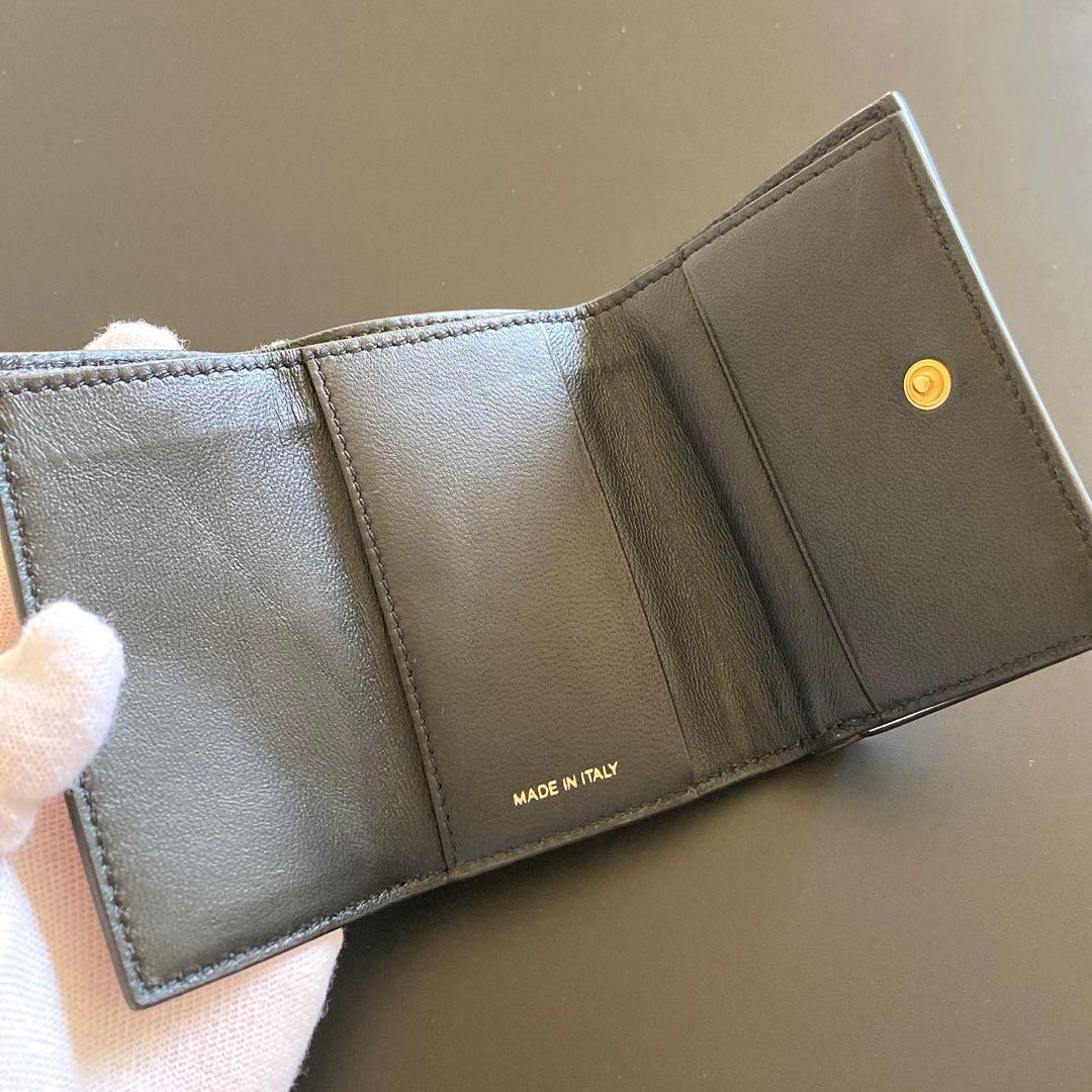 【廃盤モデル】マルニ 三つ折り財布 RUST/CLOUD オレンジ×ホワイト