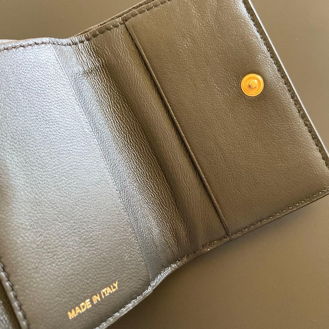 【廃盤モデル】マルニ 三つ折り財布 RUST/CLOUD オレンジ×ホワイト