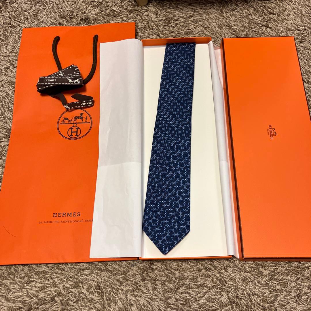 新品未使用！！タグ付き　エルメス　ネクタイ
