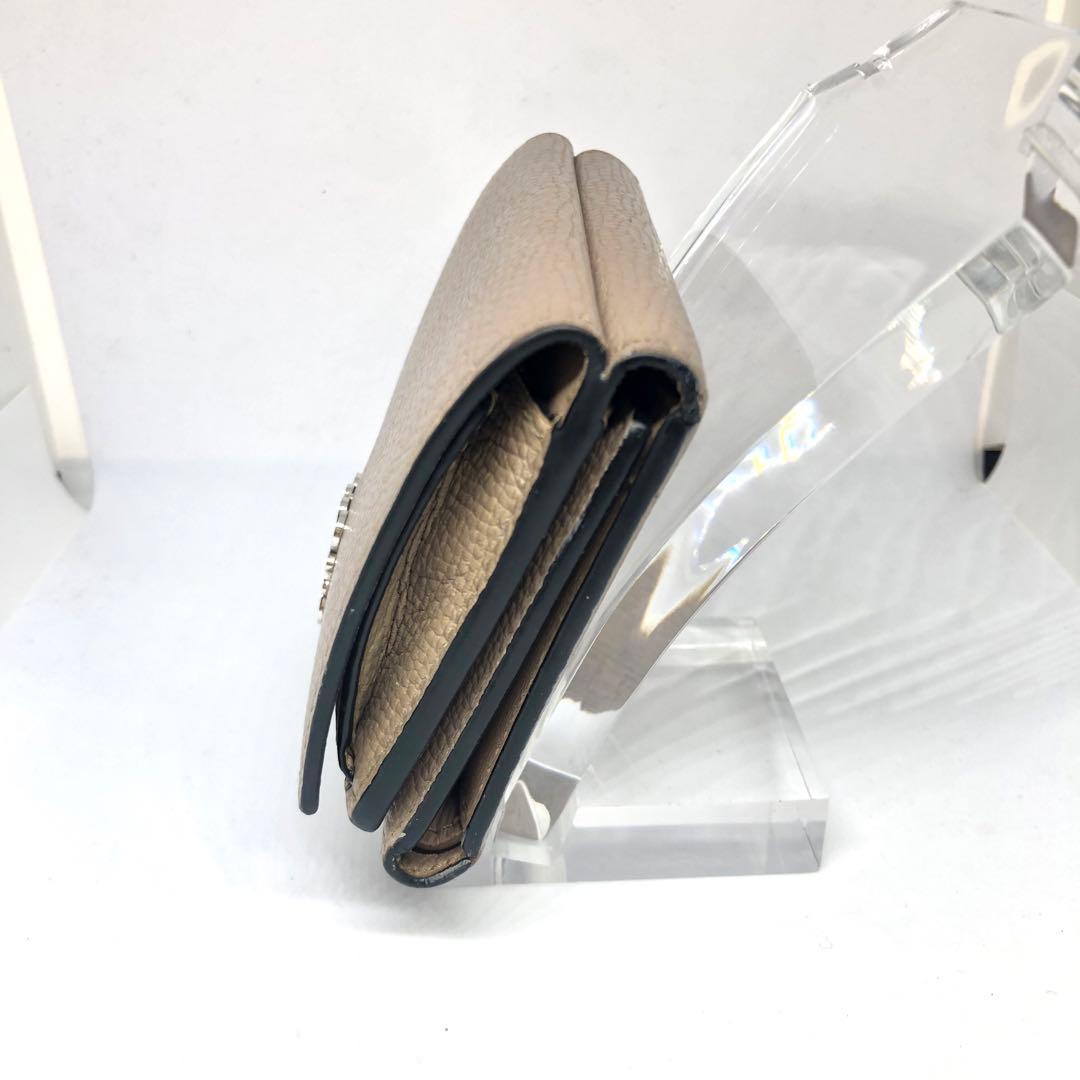 LOEWE アナグラム トライフォールド 三つ折り財布 ベージュ