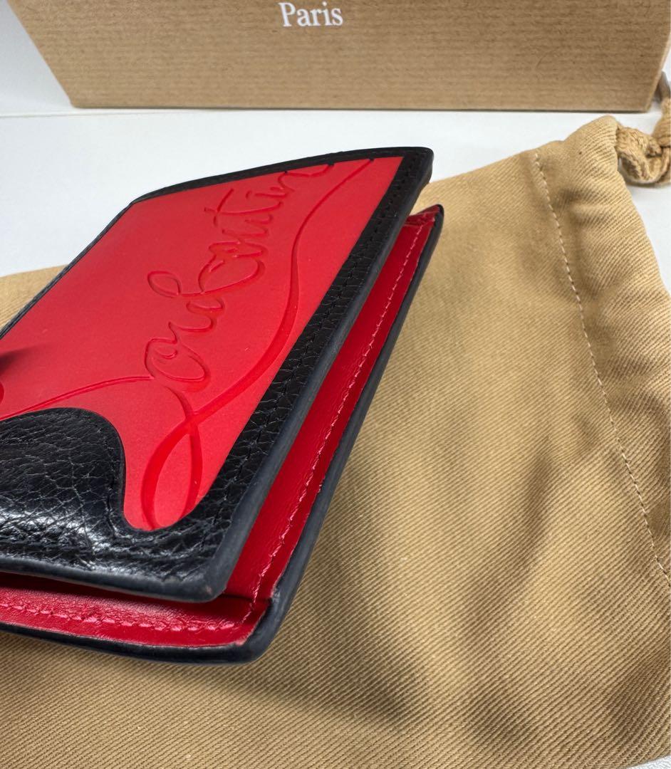 クリスチャンルブタン　ラバー コンパクトウォレット 二つ折り財布