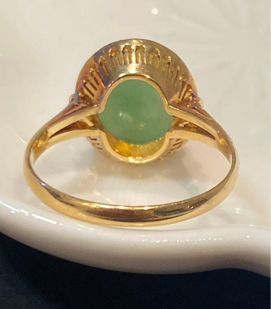 ジョアぽんさん専用 昭和ジュエリー18金　 ひすい　16号